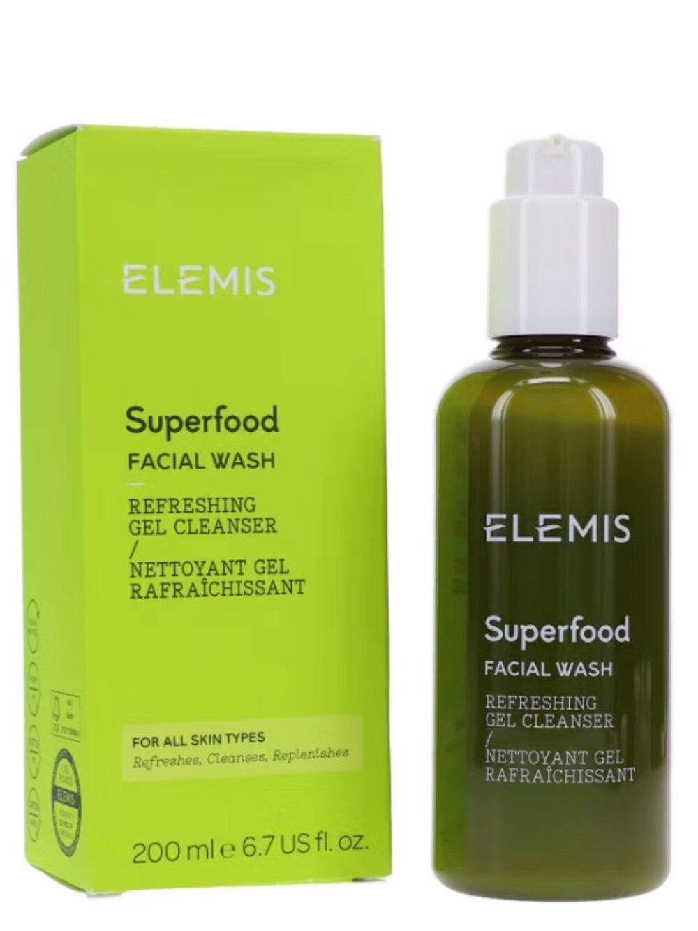 ELEMIS Superfood Facial Wash 200ml Full Size Cleanser